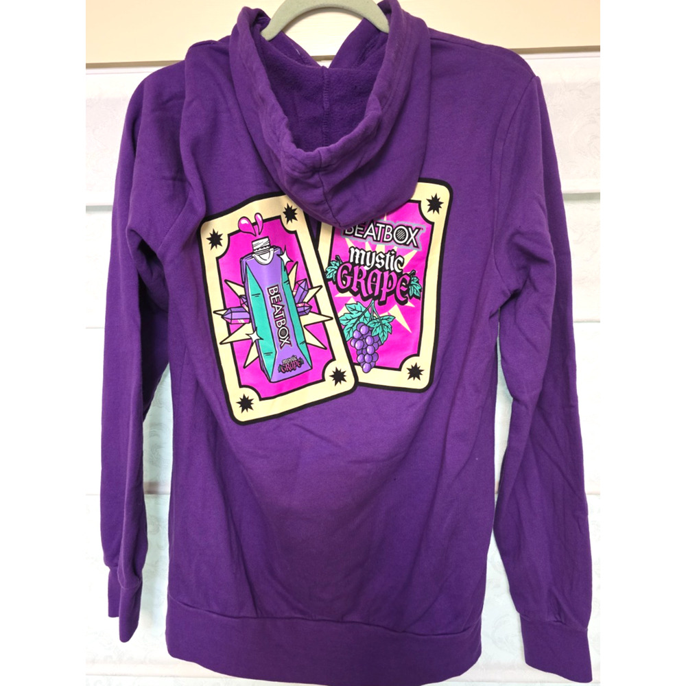Beatbox Mystic Grape Purple Hoodie Womens Small S Graphic Pullover NWOT NEW